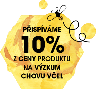 Přispíváme 10 % z ceny produktu na výzkum chovu včel