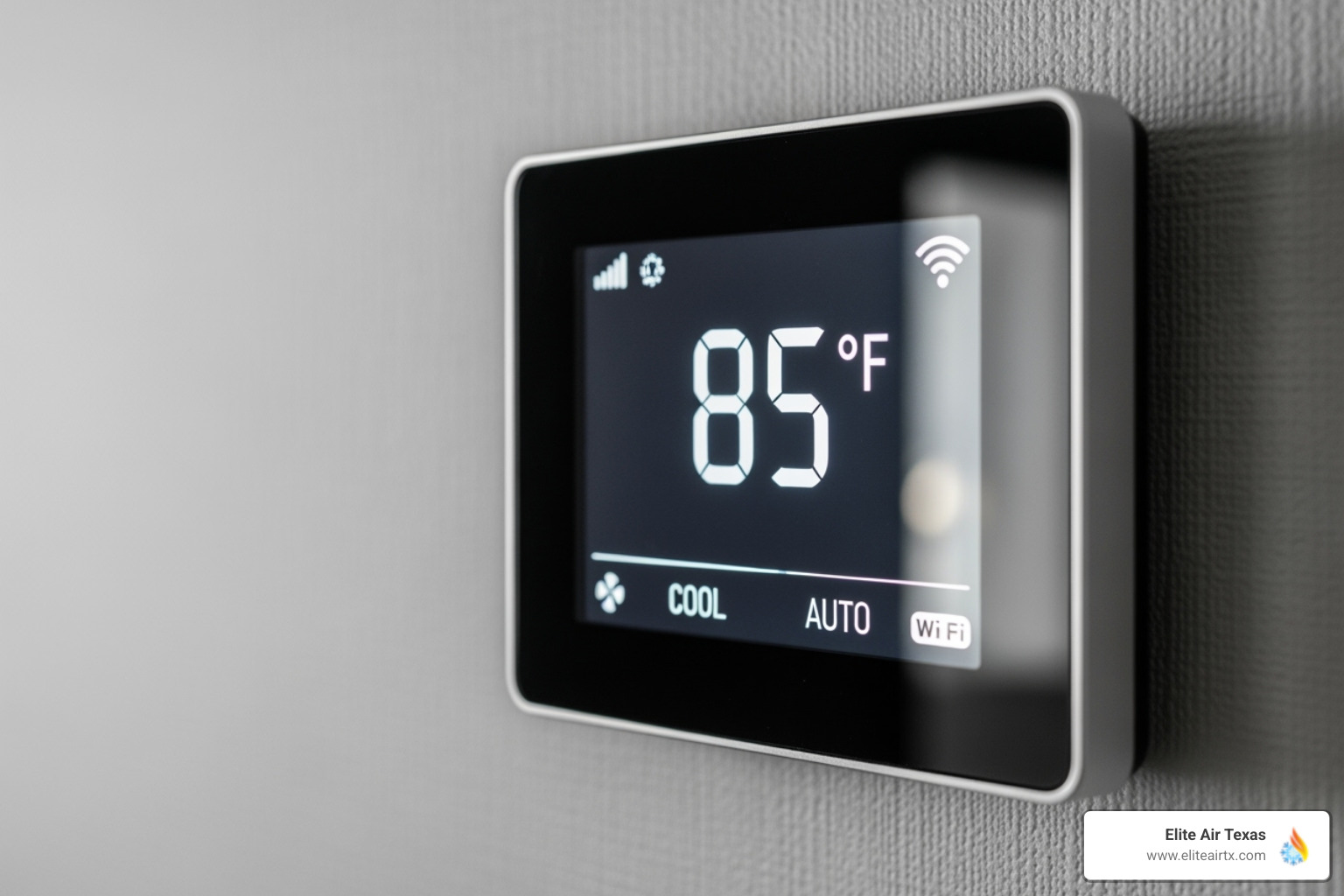 AC thermostat showing a high temperature - ac repair mesquite tx