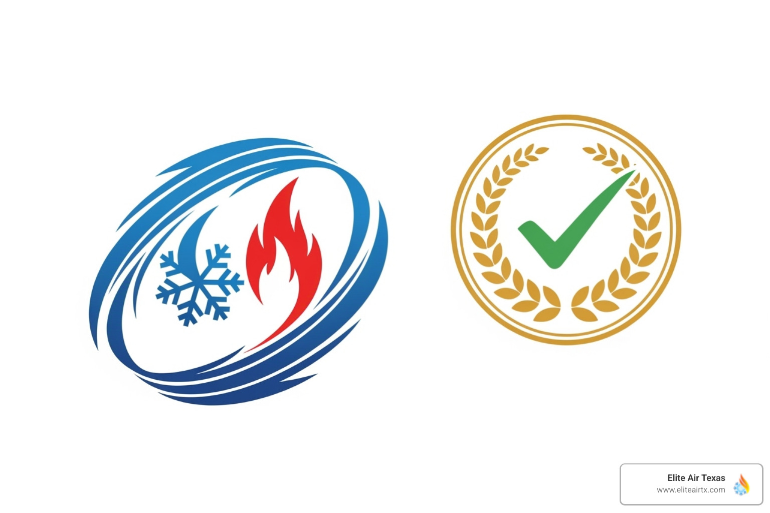 Elite Air Texas logo with a satisfaction guarantee badge - fort worth hvac companies Elite Air Texas logo with a satisfaction guarantee badge - fort worth hvac companies