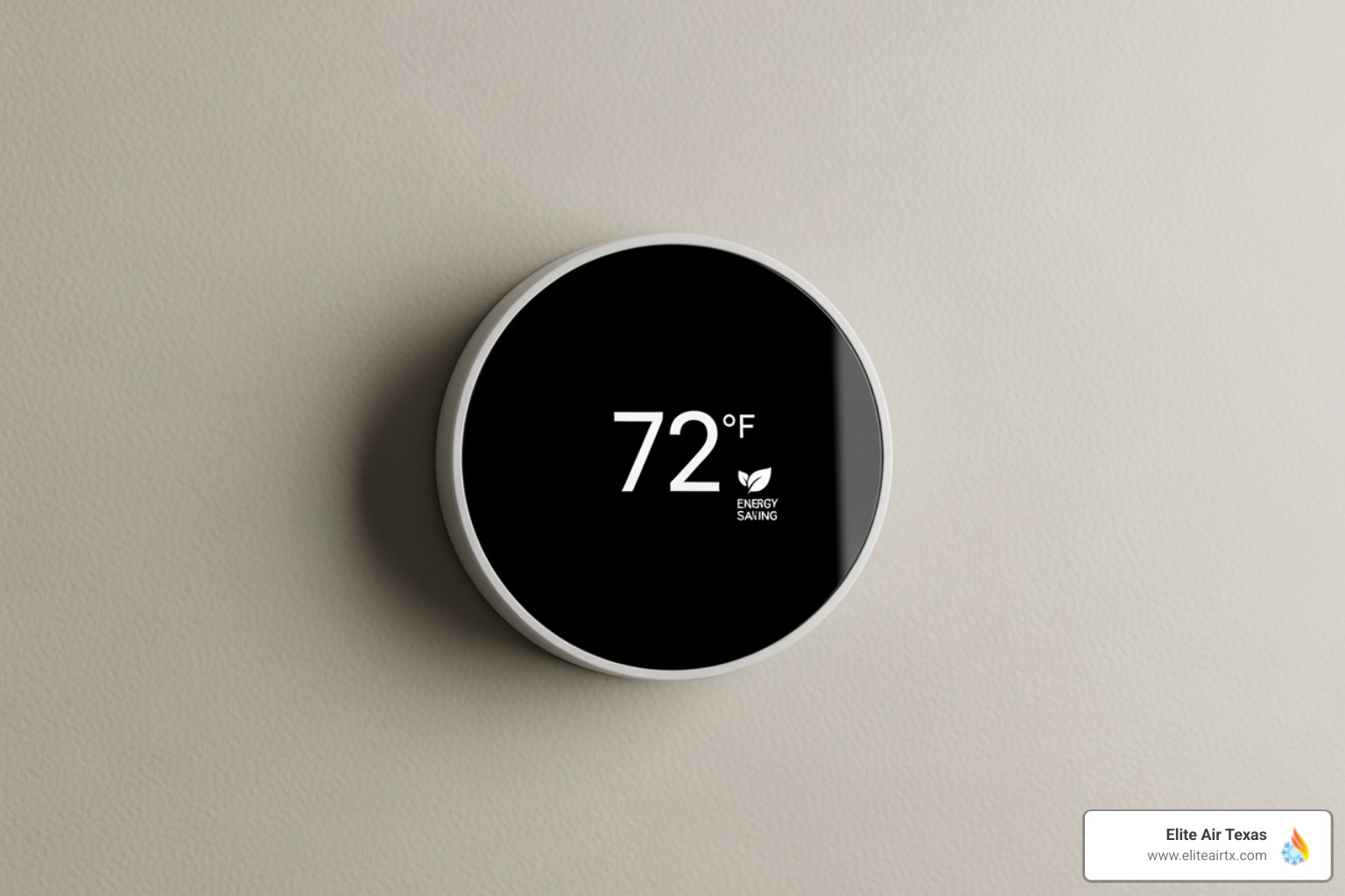 a modern smart thermostat on a wall - air conditioner installation frisco tx