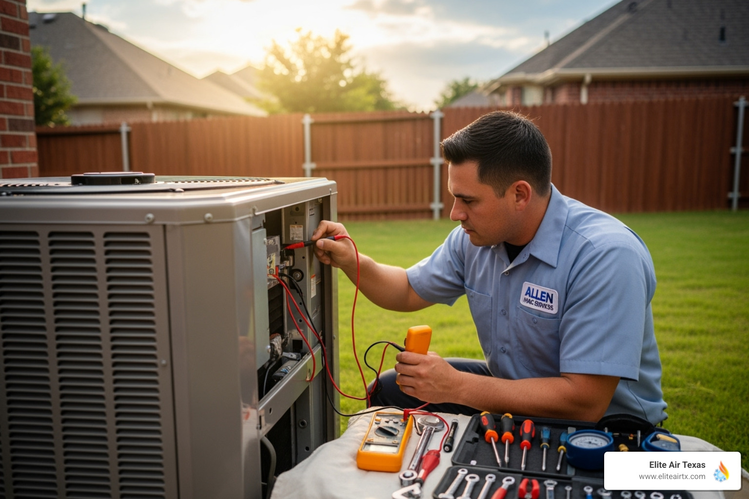 homeowner looking concerned at a high energy bill - hvac checkup allen tx