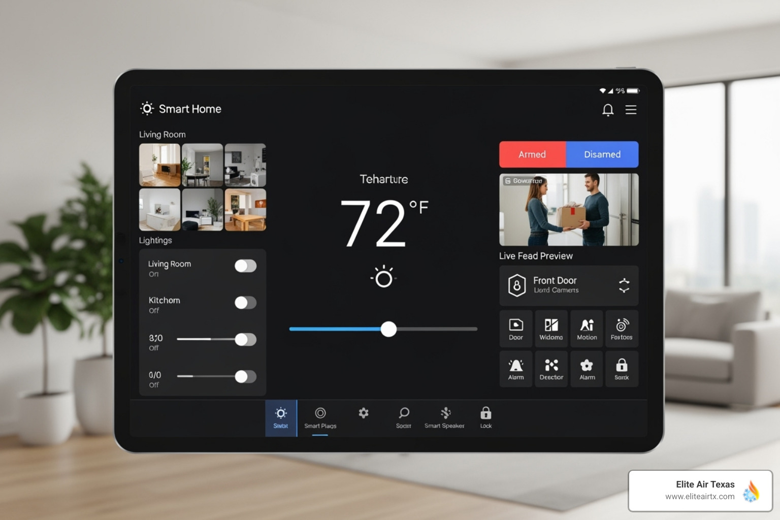 smart home dashboard with thermostat, lights, and security integration - smart home thermostat celina smart home dashboard with thermostat, lights, and security integration - smart home thermostat celina