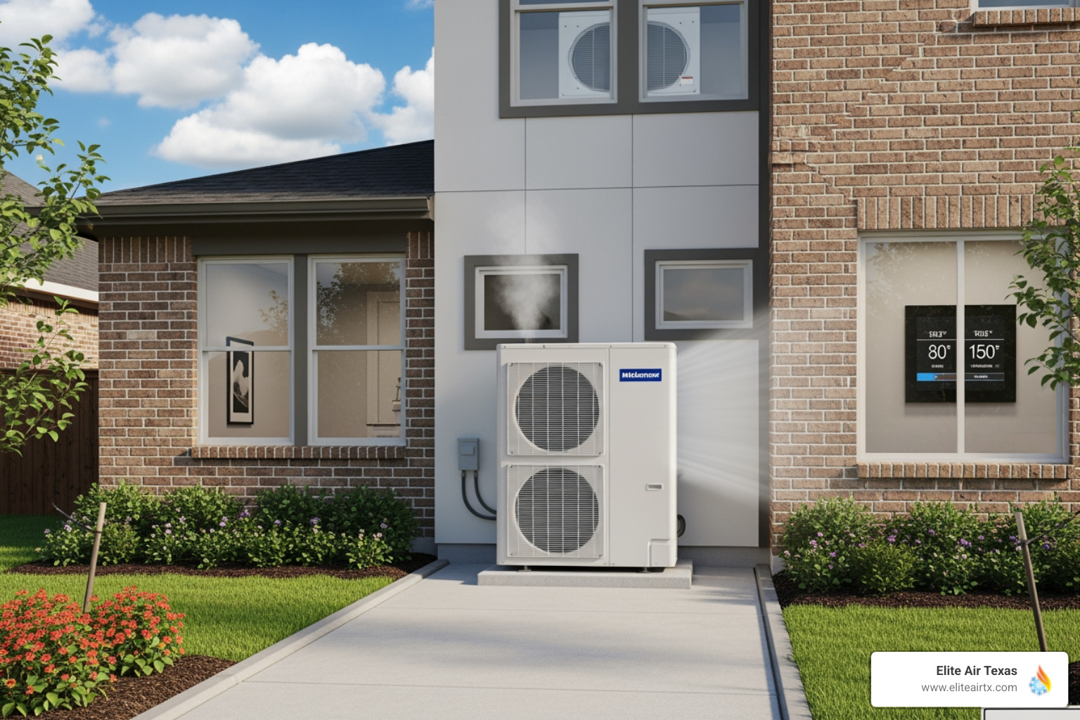 Diagram illustrating the reversible refrigeration cycle of a heat pump, showing how it absorbs heat from one area and releases it into another for both heating and cooling modes - dual zone heat pump allen tx Diagram illustrating the reversible refrigeration cycle of a heat pump, showing how it absorbs heat from one area and releases it into another for both heating and cooling modes - dual zone heat pump allen tx