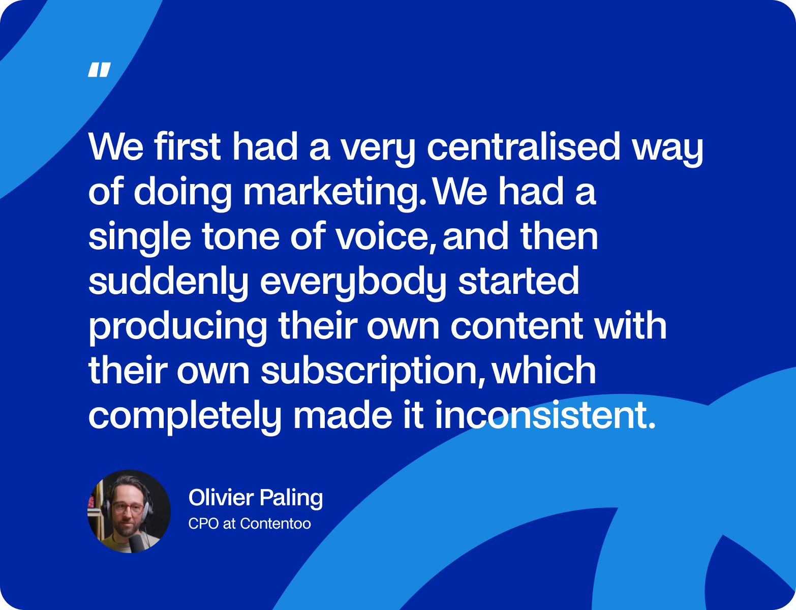 olivier paling on content standards in marketing