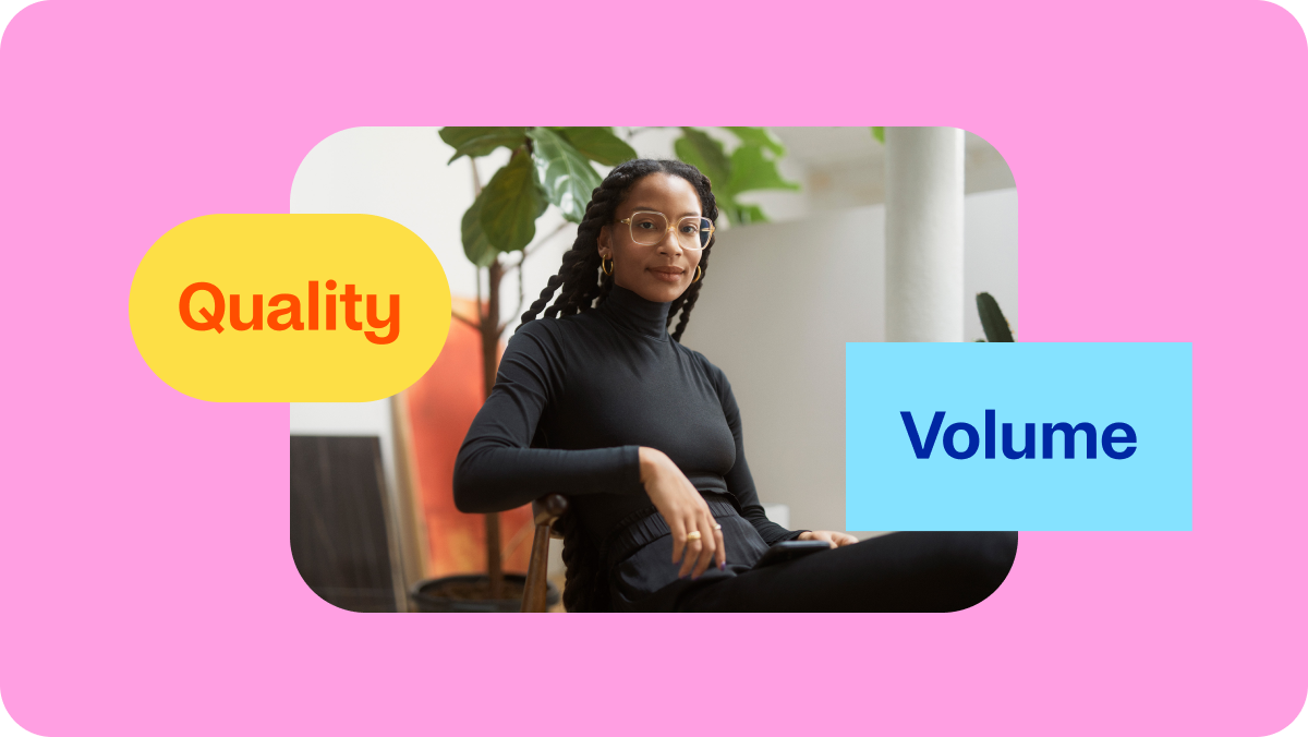 content quality vs volume