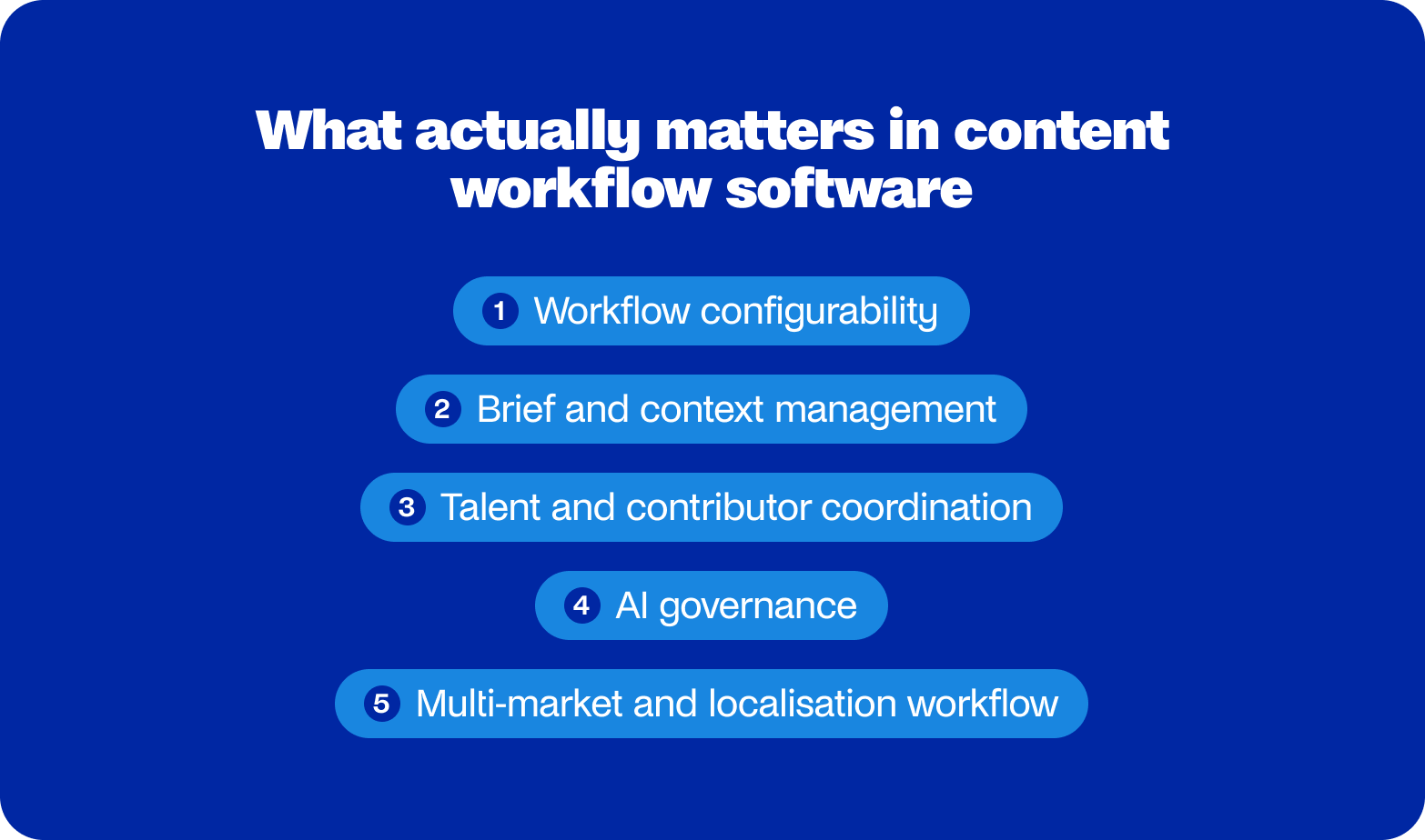 what matters most content workflow software