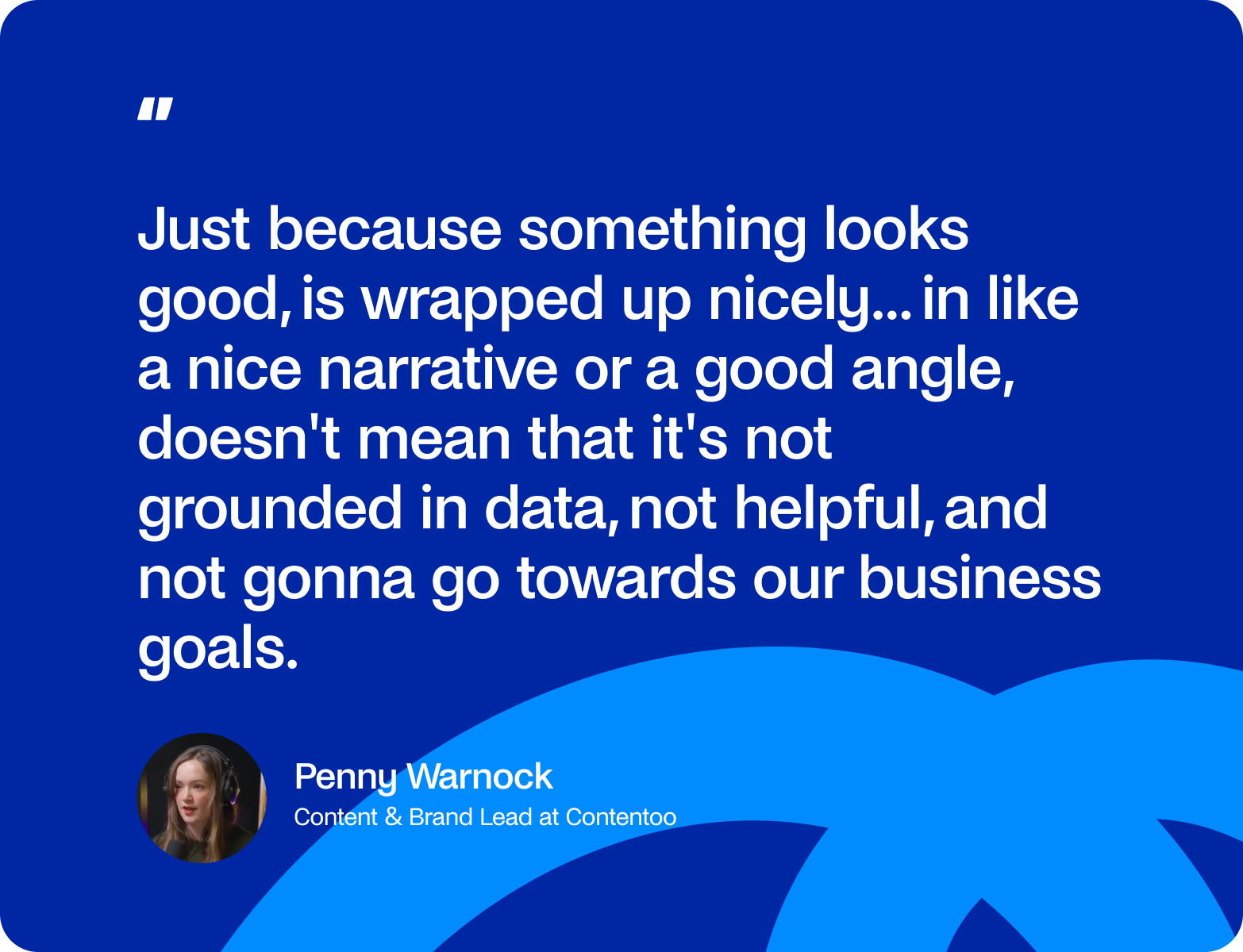 contentoo penny warnock on excellent content quality