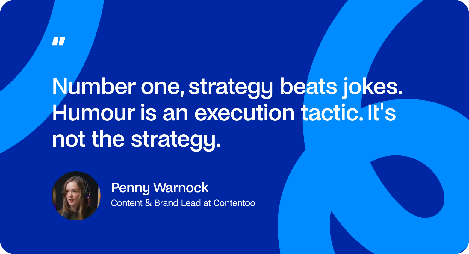 penny warnock on strategy and humour