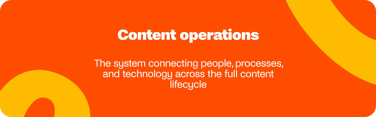 content operations definition