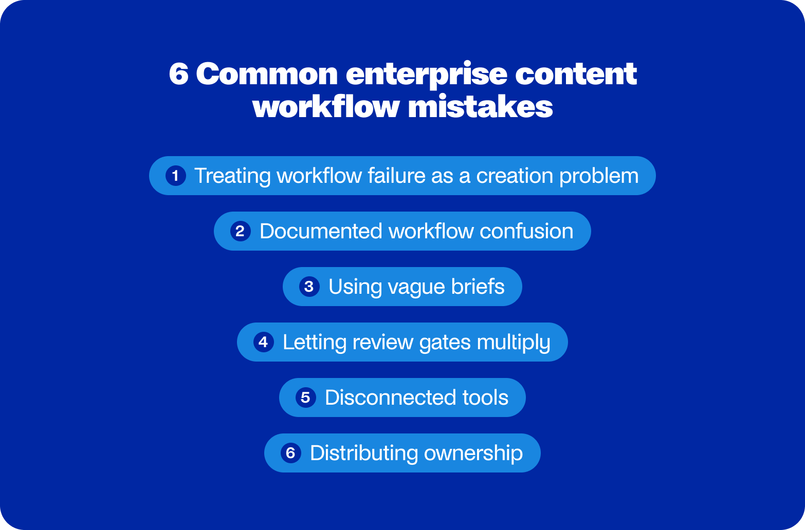 six common enterprise content workflow mistakes