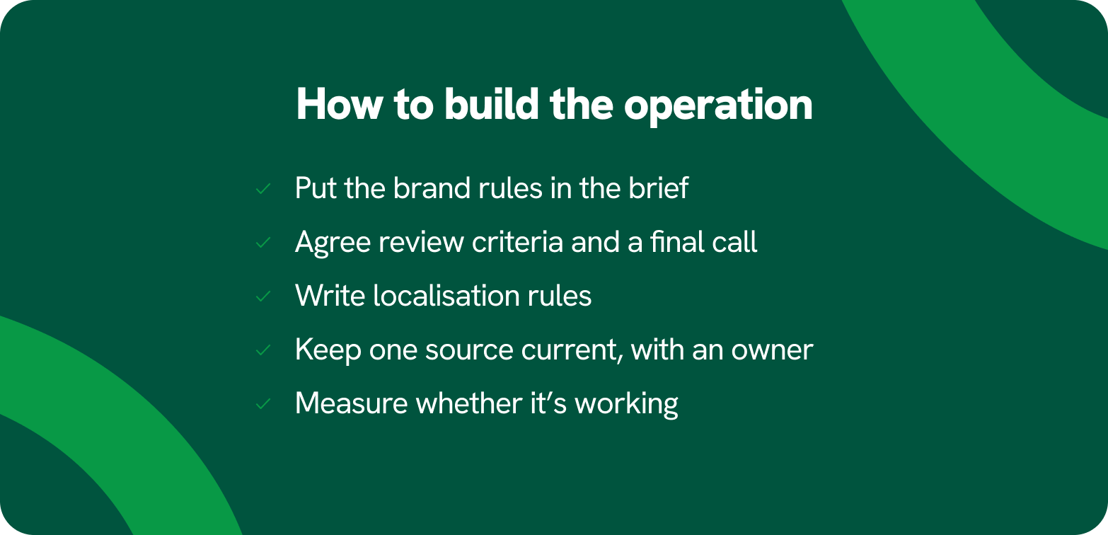 How to build the brand consistency operation in five steps