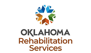 Oklahoma Rehabilitation Services logo with colorful star design above text.