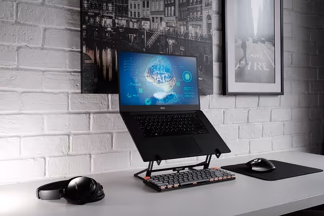 laptop, desk, office, workspace, office space, digital nomad, laptop stand, laptop riser, mechanical keyboard, headphones, computer mouse, mouse pad, work, ai, machine learning, artificial intelligence, computer, technology, machine learning, machine learning, machine learning, machine learning, machine learning, artificial intelligence