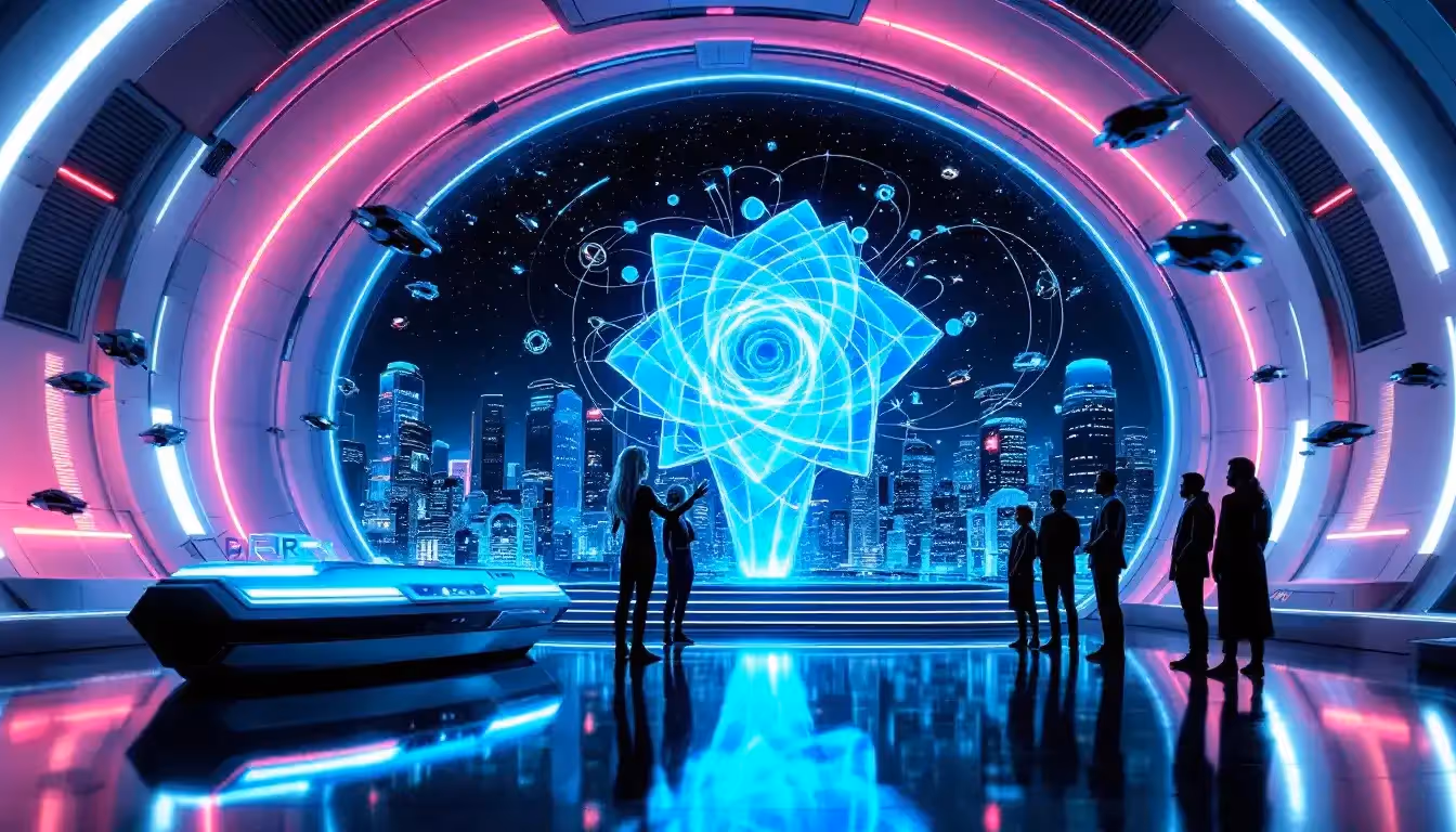 A simulation world showcasing advanced computing capabilities.