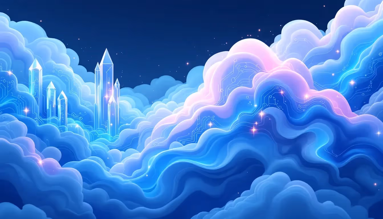 Visual representation of sustainable AI cloud solutions.
