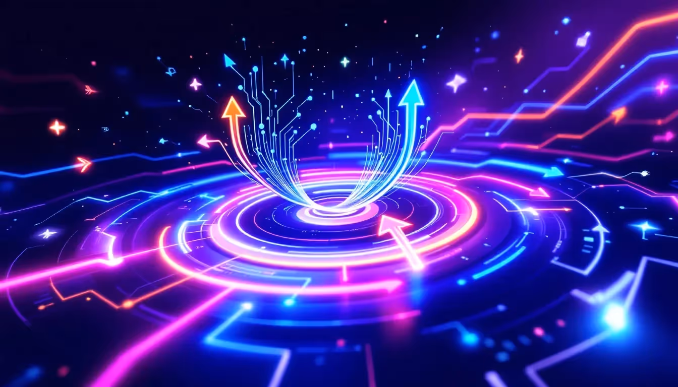 A visual representation of AI acceleration in computing.