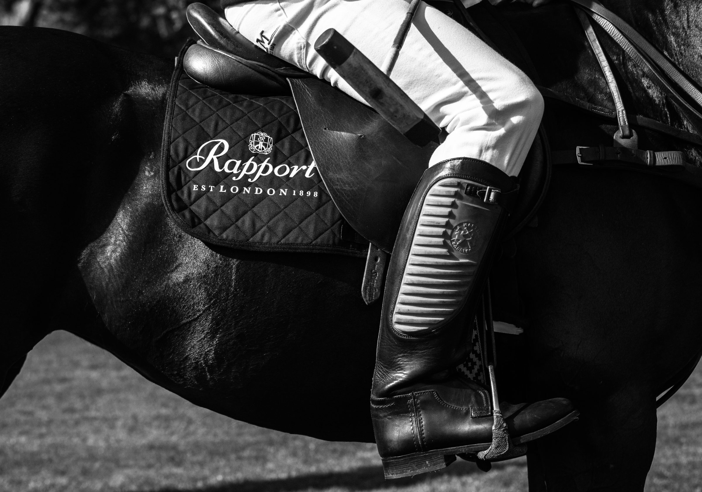 Rider with a Rapport London leather bag, shot by 303 London