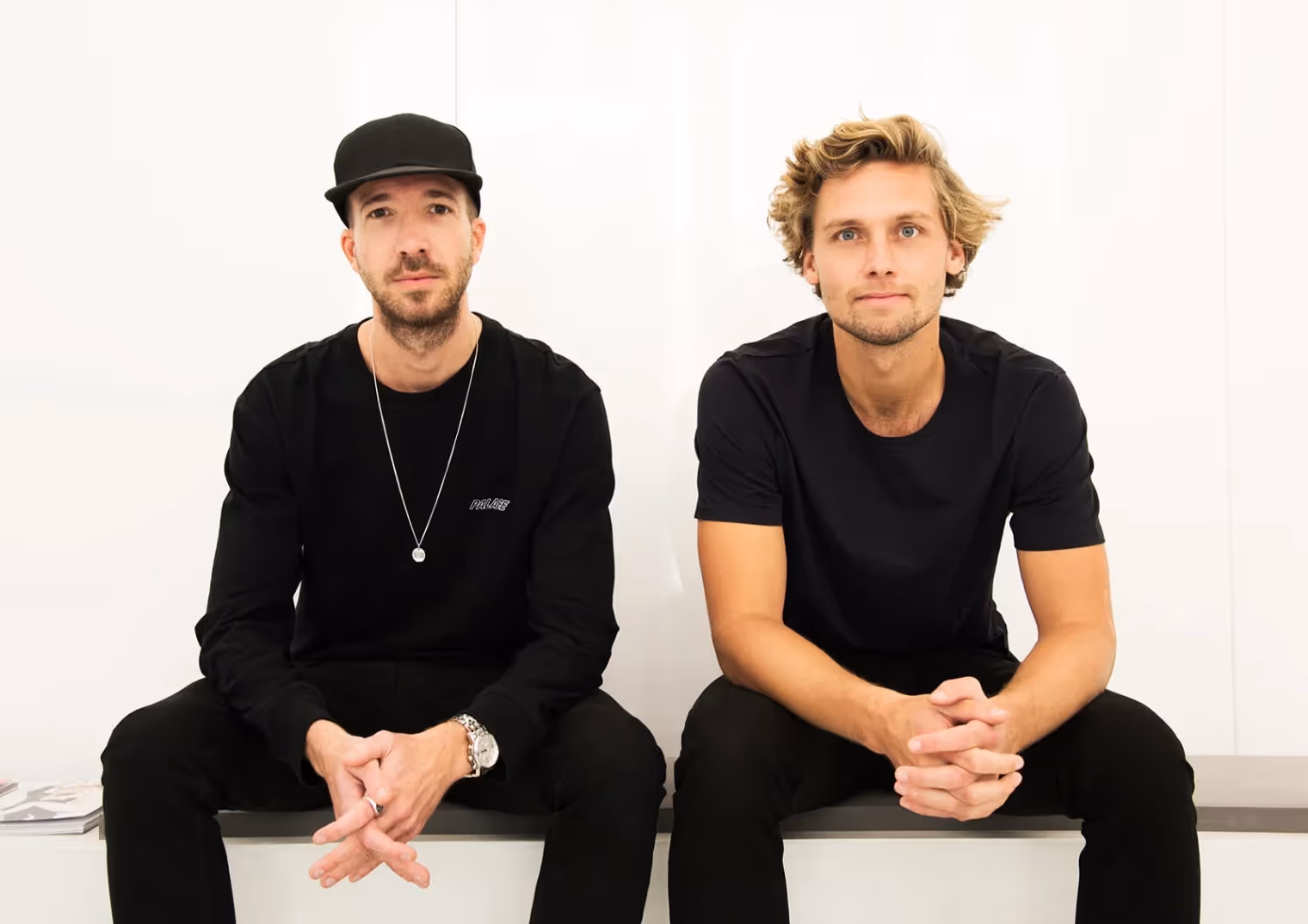 Axel Arigato founders Albin Johansson (left) and Max Svärdh (right).