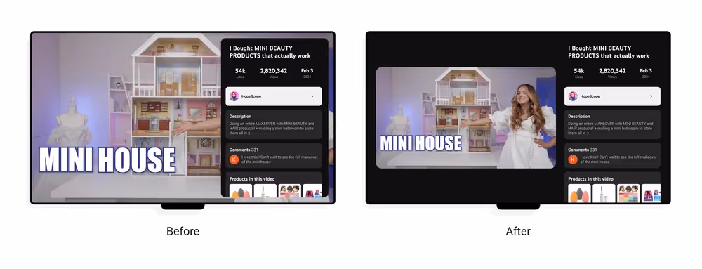 Richer YouTube experience for your TVs