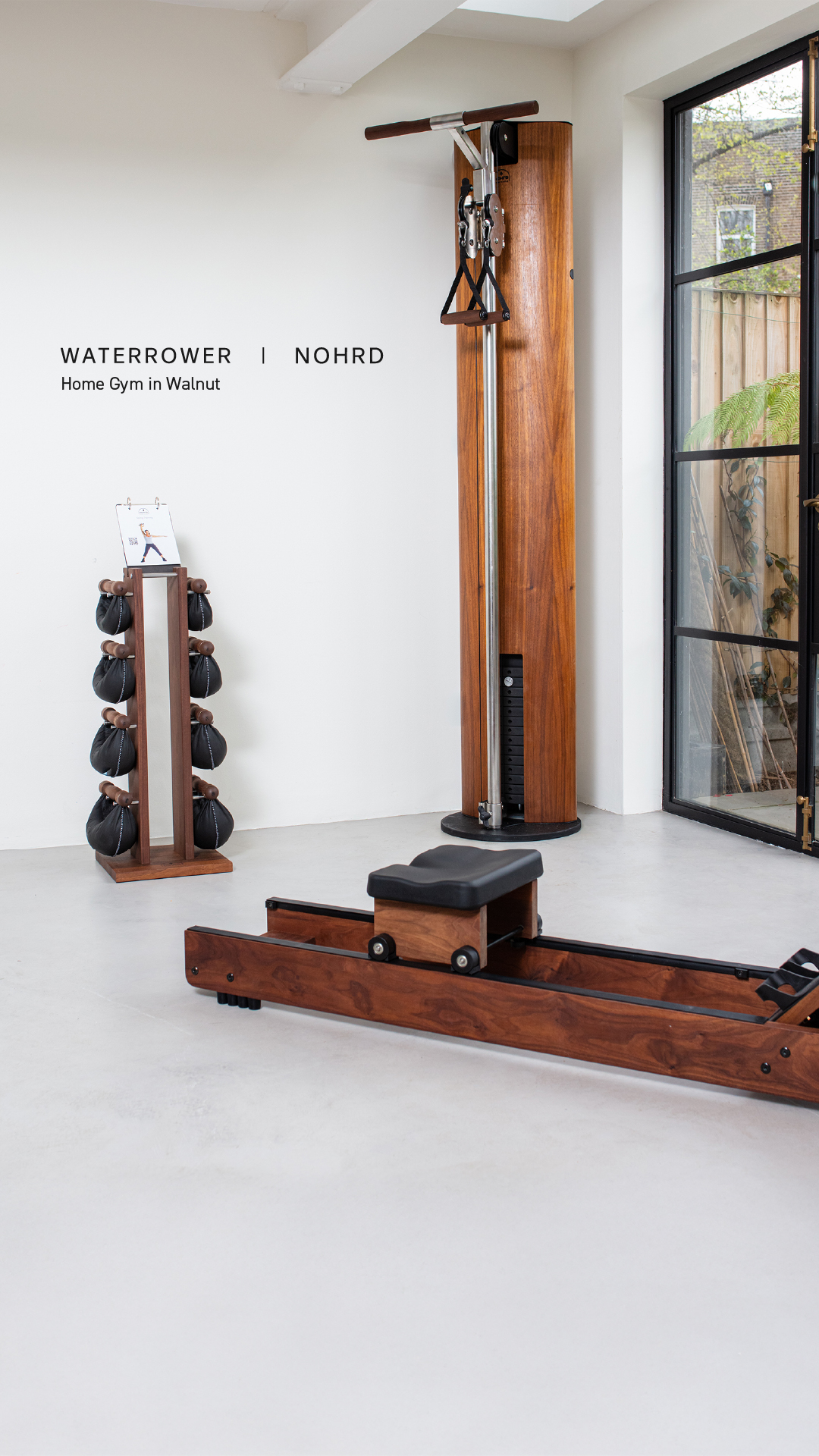 WaterRower x NOHRD: Home Gym in Walnut
