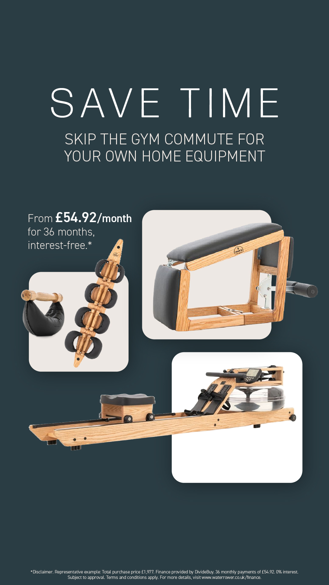 WaterRower: Save Time