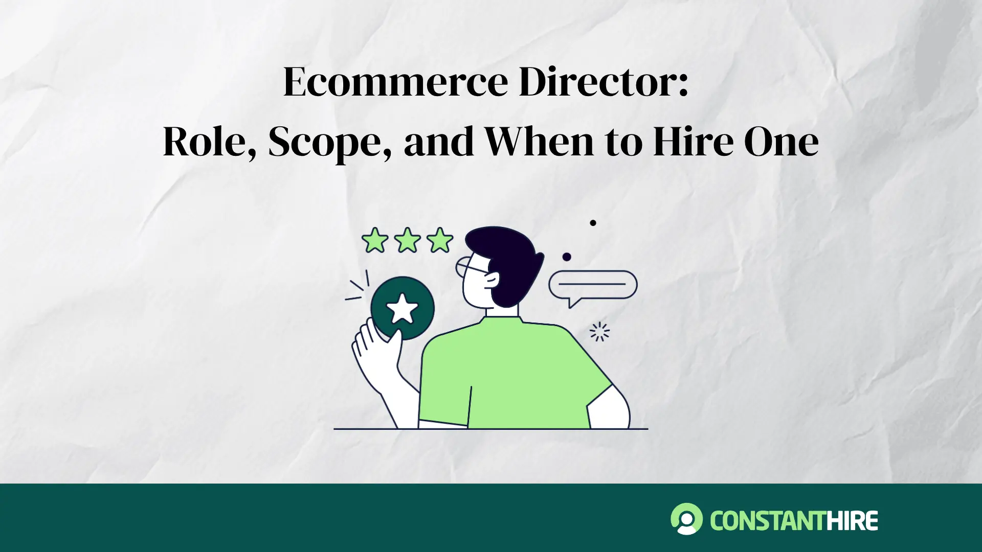 Ecommerce Director: Role, Scope, and When to Hire One