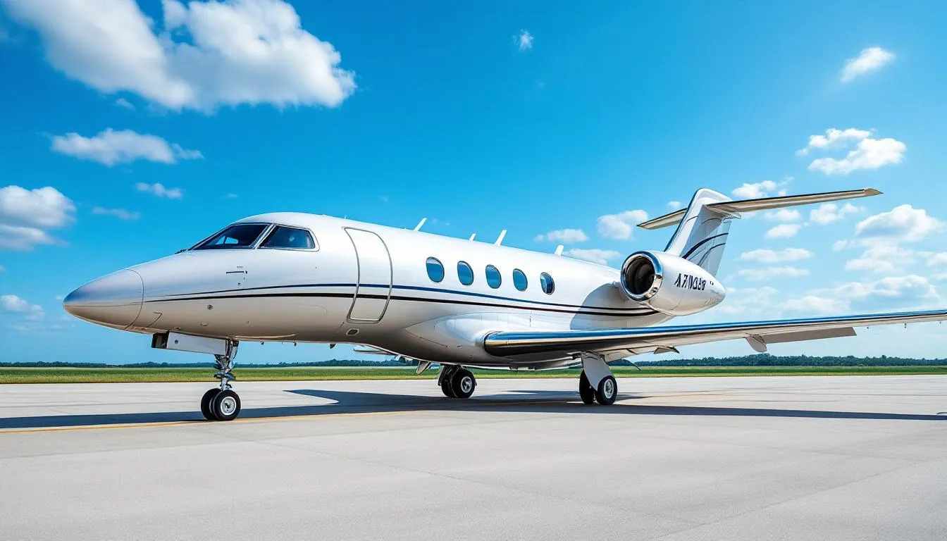 A mid-size jet ready for business and leisure travel.