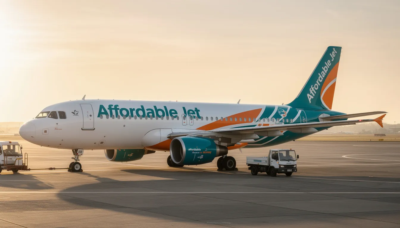 The image depicts an affordable single-engine aircraft, showcasing its sleek design and low operating costs, making it an excellent option for budget-friendly private aviation. This light aircraft symbolizes easy handling and is ideal for new pilots seeking recreational flying opportunities.