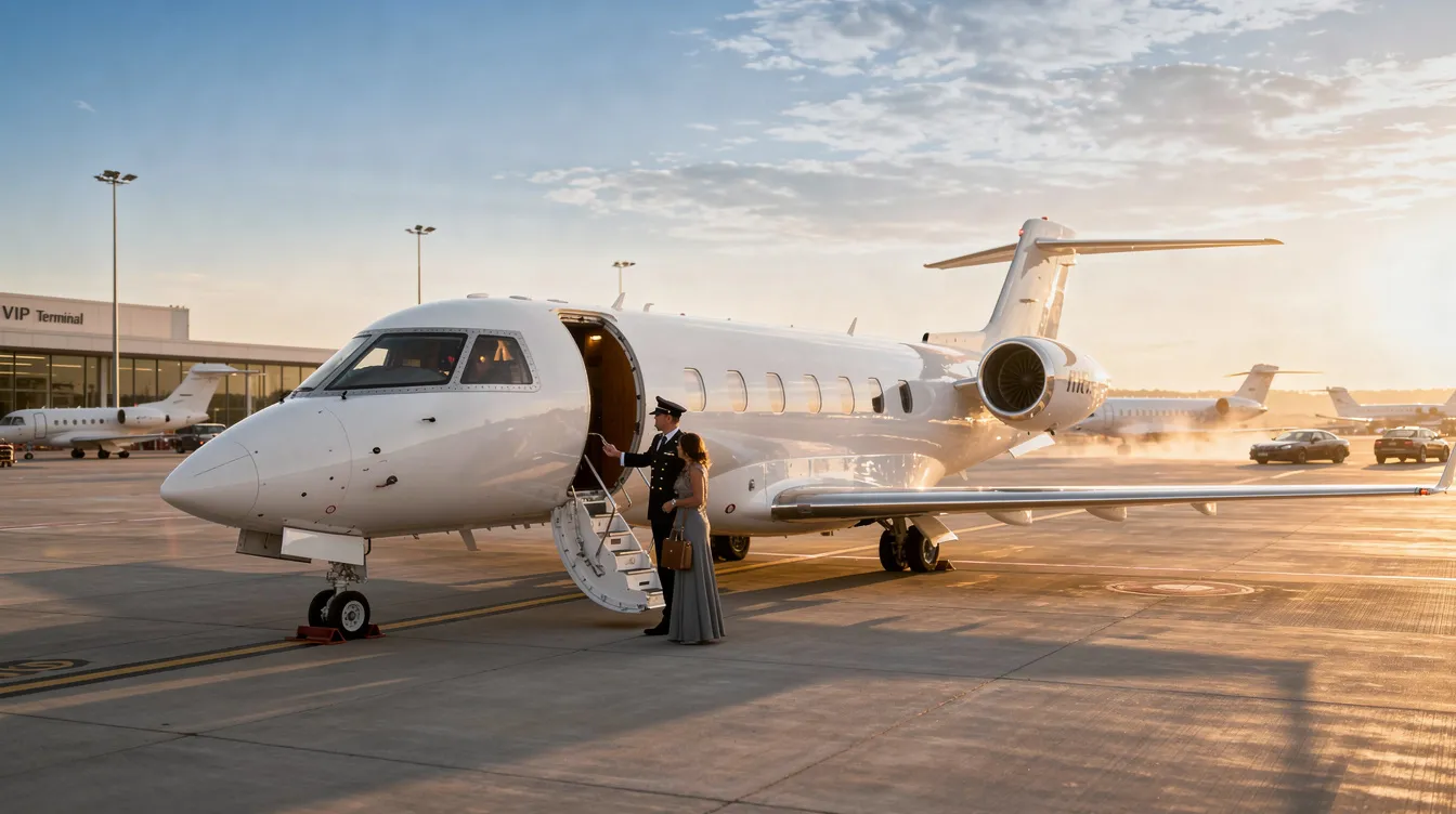 An image depicting a luxury private jet interior, showcasing a spacious cabin with luxurious amenities, including comfortable seating, a fully equipped galley, and advanced entertainment systems. The design emphasizes personalized space and natural light, creating an inviting atmosphere for discerning travelers on long haul flights.