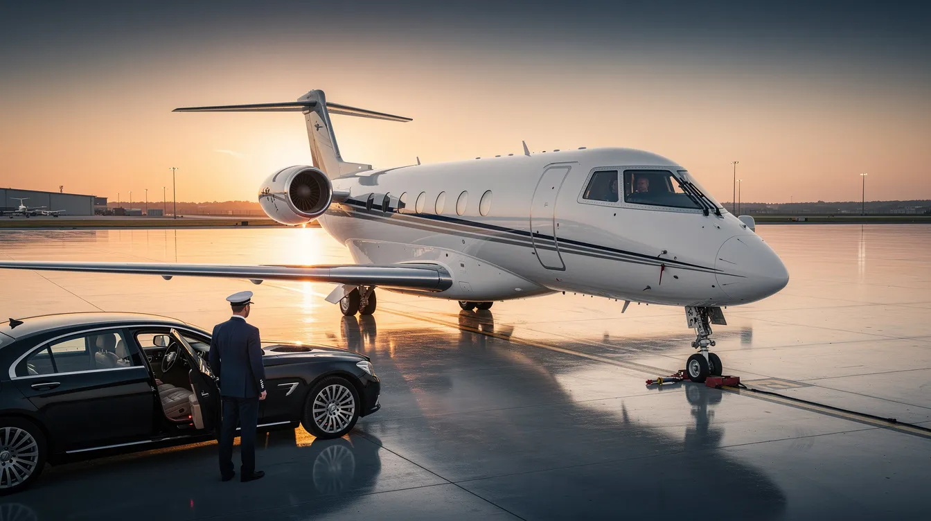 An image depicting a luxury private jet interior, showcasing a spacious cabin with luxurious amenities, including comfortable seating, a fully equipped galley, and advanced entertainment systems. The design emphasizes personalized space and natural light, creating an inviting atmosphere for discerning travelers on long haul flights.