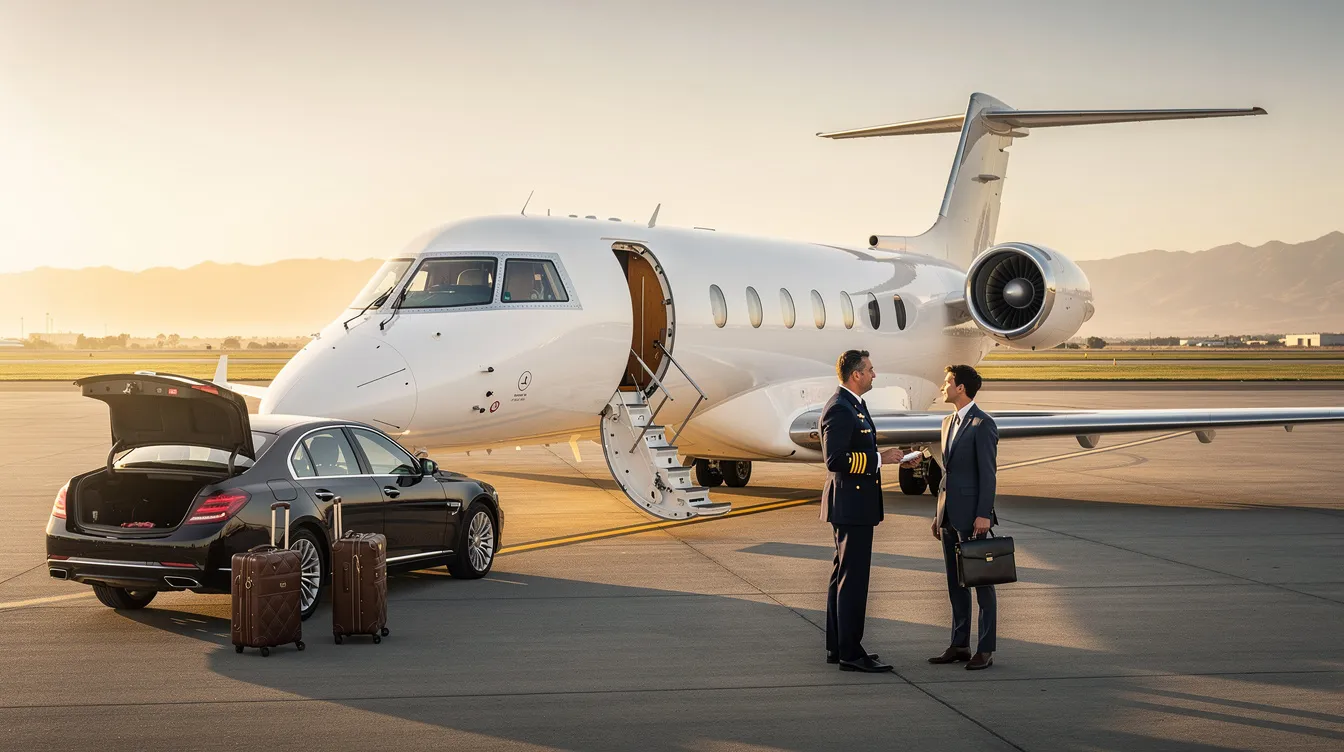 This image showcases a sleek single engine piston aircraft, specifically a Cessna Citation Mustang, designed for private aviation with club seating for six passengers. It features factory air conditioning and advanced synthetic vision technology, making it an excellent choice for pilots seeking performance and comfort in their flights.