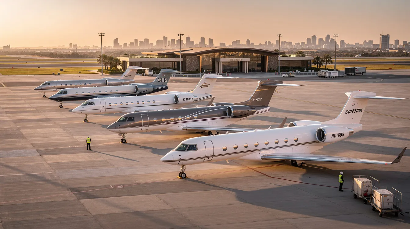 The image showcases a luxurious private jet, highlighting its sleek design and spacious cabin that prioritizes passenger comfort. This beautiful aircraft represents the pinnacle of air travel, offering an exclusive flying experience compared to commercial aviation.