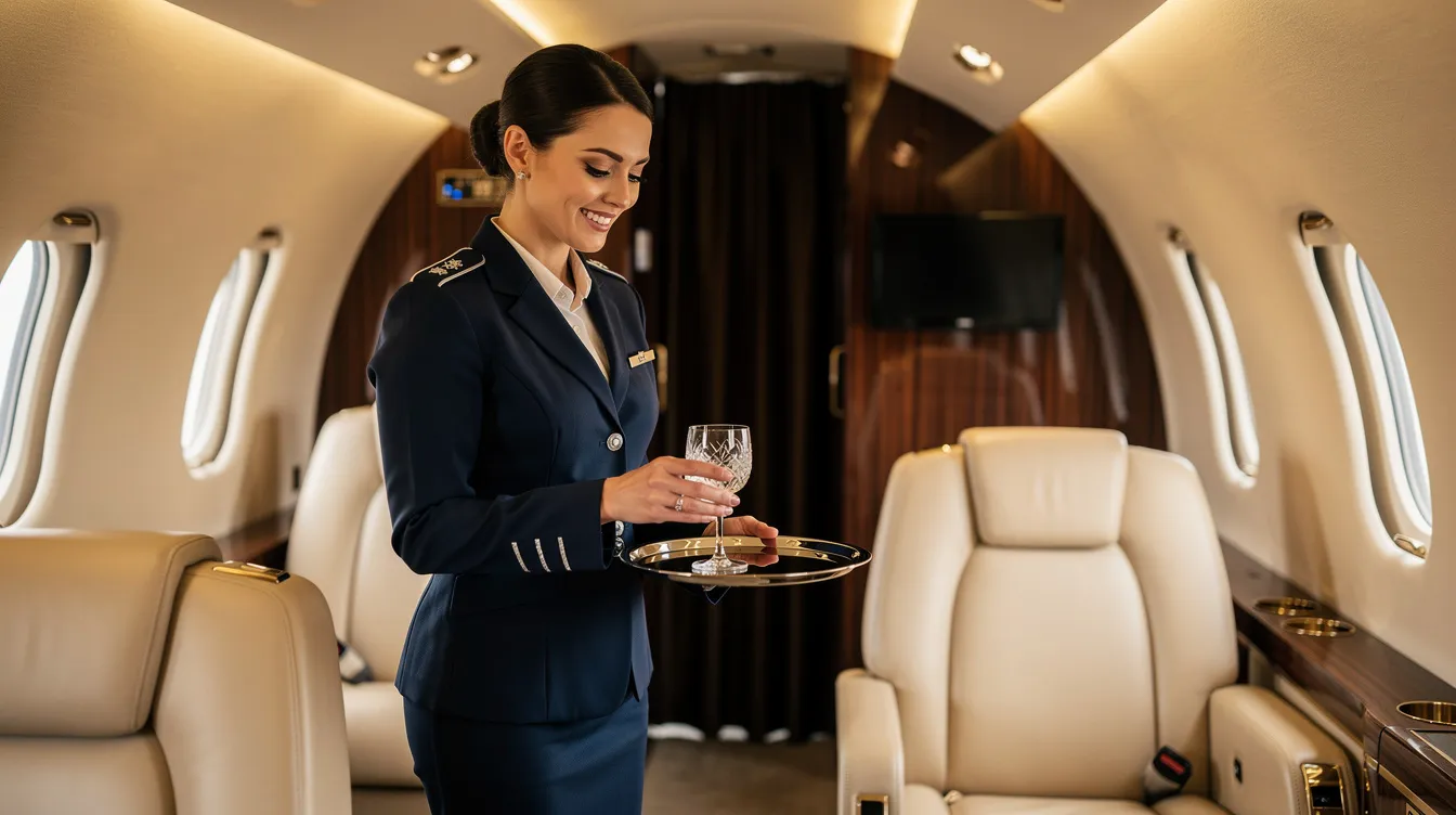 VIP Flight Attendant: Inside the World of Elite Private Jet Cabin Crew