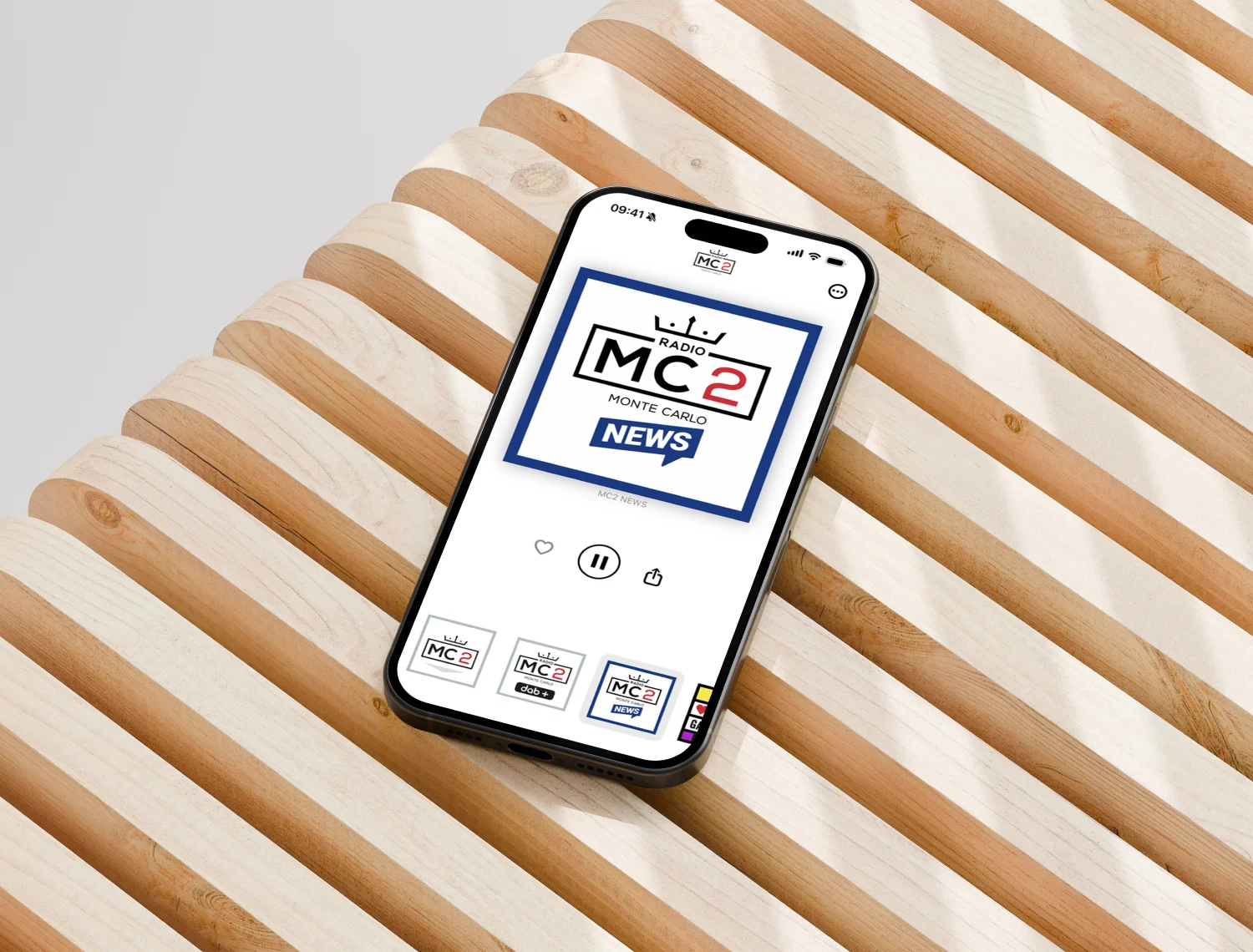 Radio MC2 app.
