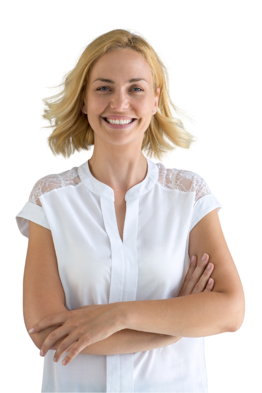 woman smiling
