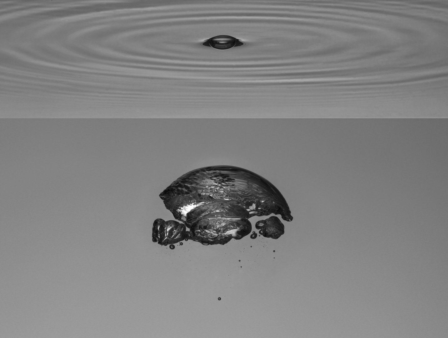 Ethan Zargo liquid photography, grey bubble water, Vancouver BC