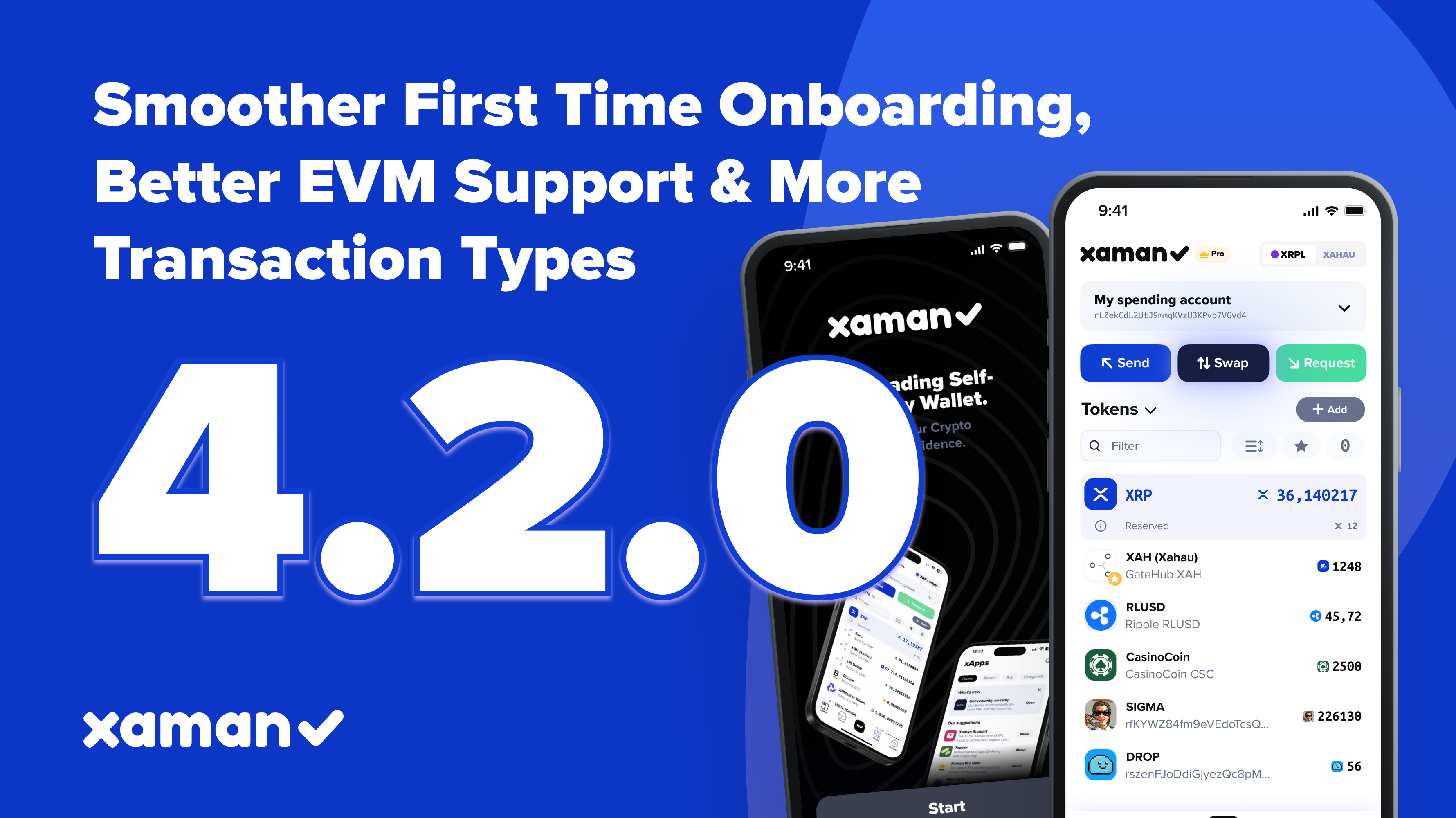 Xaman 4.2.0: Smoother First Time Onboarding, Better Memo Support & More Transaction Types