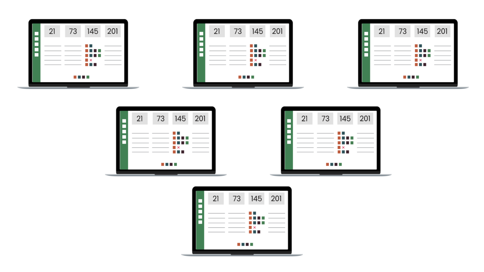 This is a mock of a pay change with a list of fields and their values