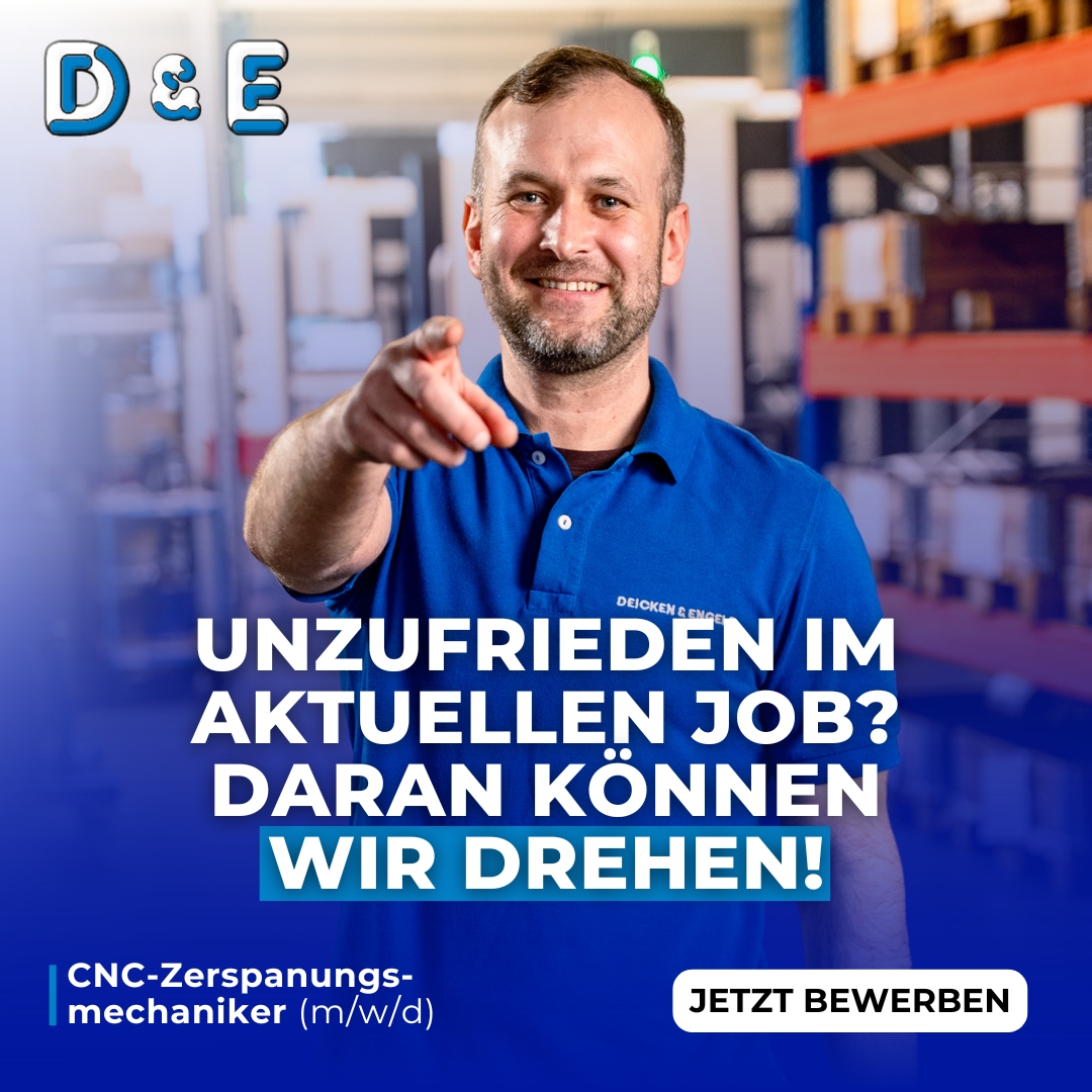Grafische Stellenanzeige Deicken und Engels