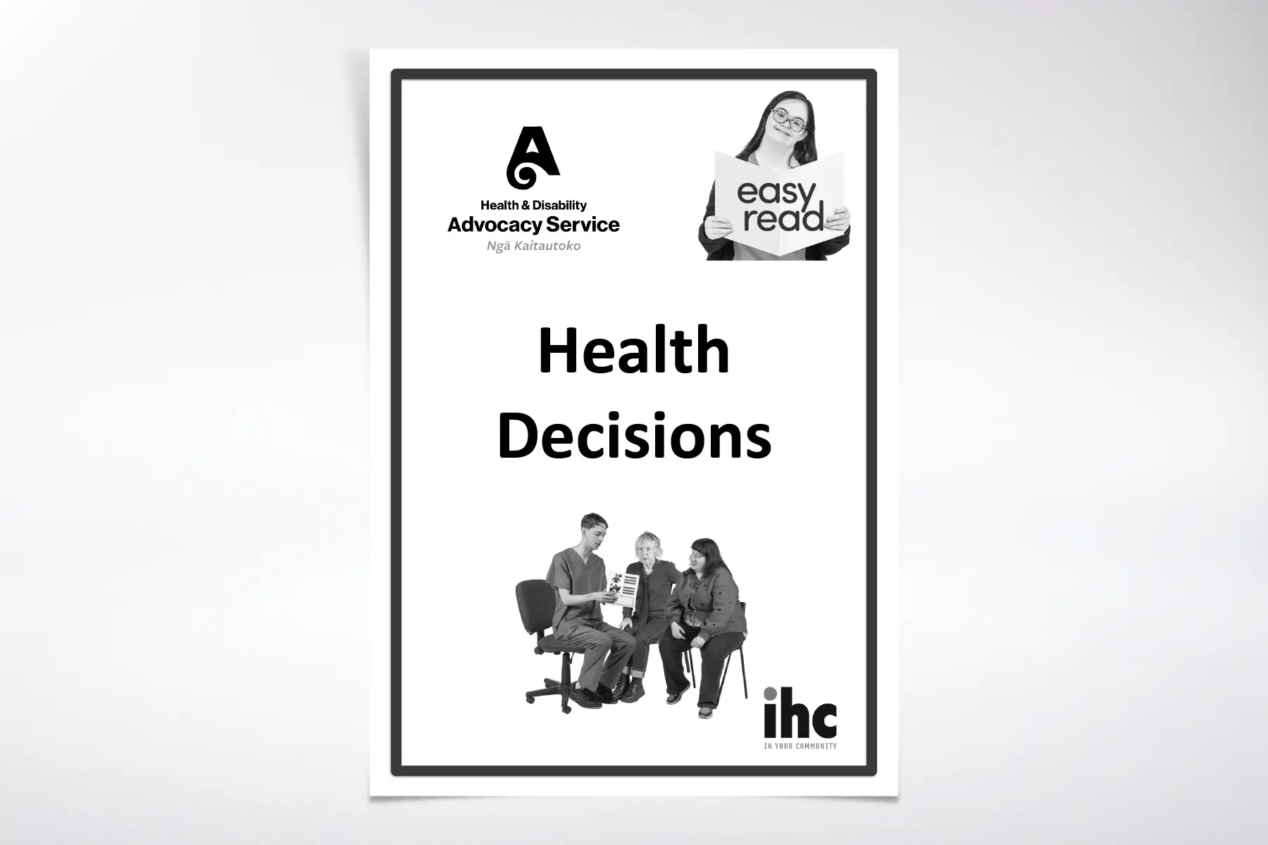 Healthcare Decisions - Easy Read - Black & White