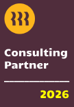Achievement emblem: 'Consulting Partner for the Year 2025' distinction