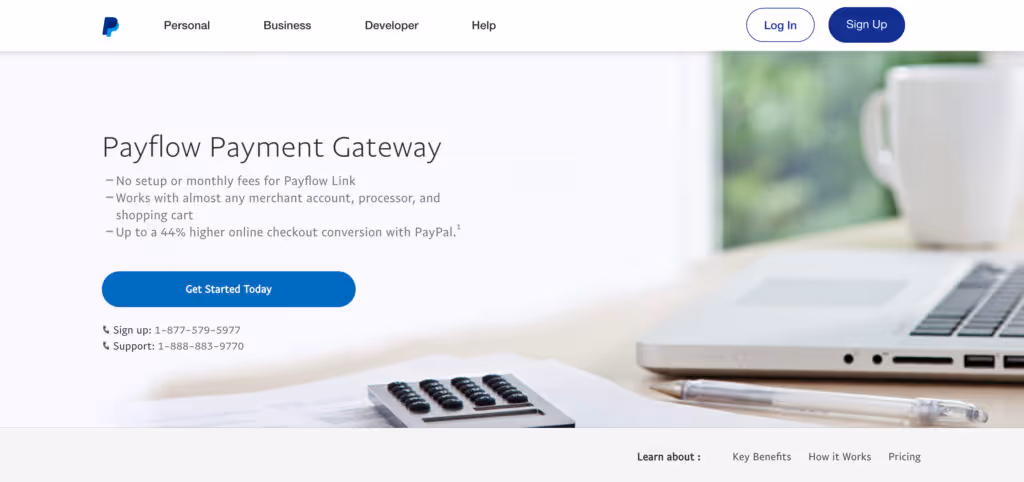 PayPal Payflow Payment Gateway Home