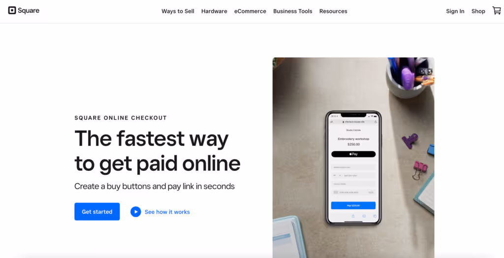 Square Payment Gateway Home