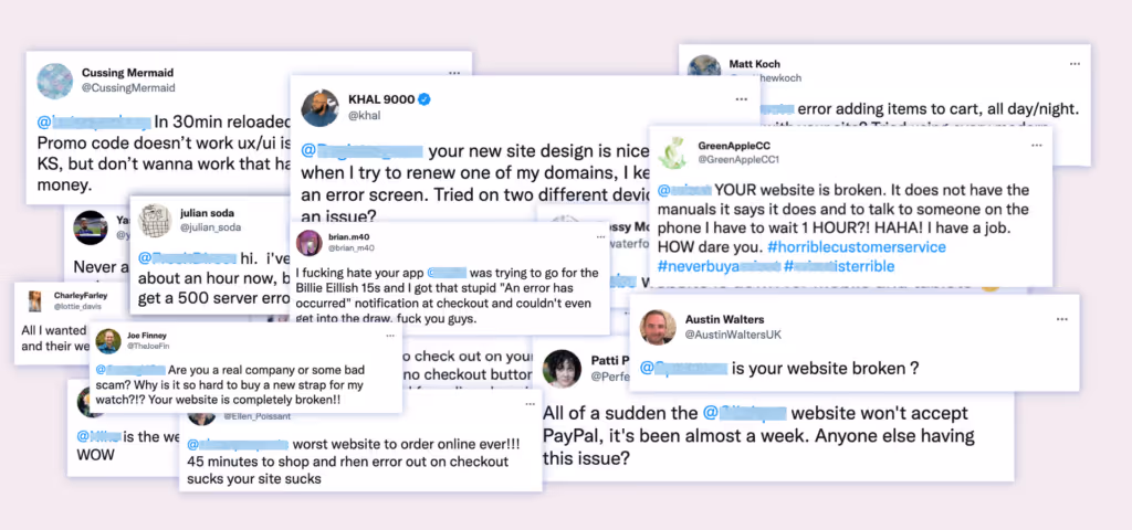 Overlayed Customer Complaints - Twitter