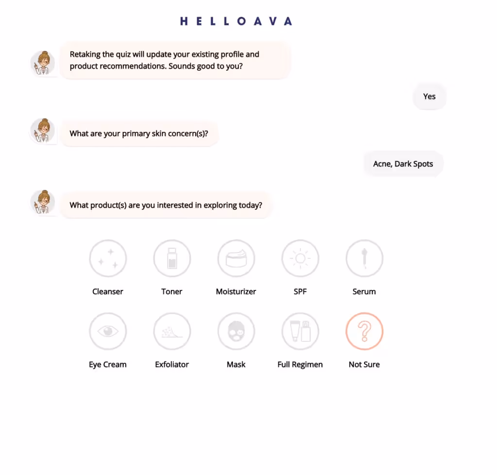 AI-powered skincare recommendations