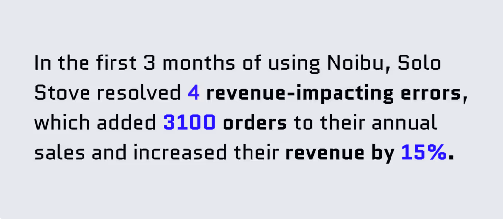 Solo Stove Impact with Noibu