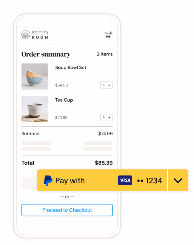 passwordless one-click checkouts