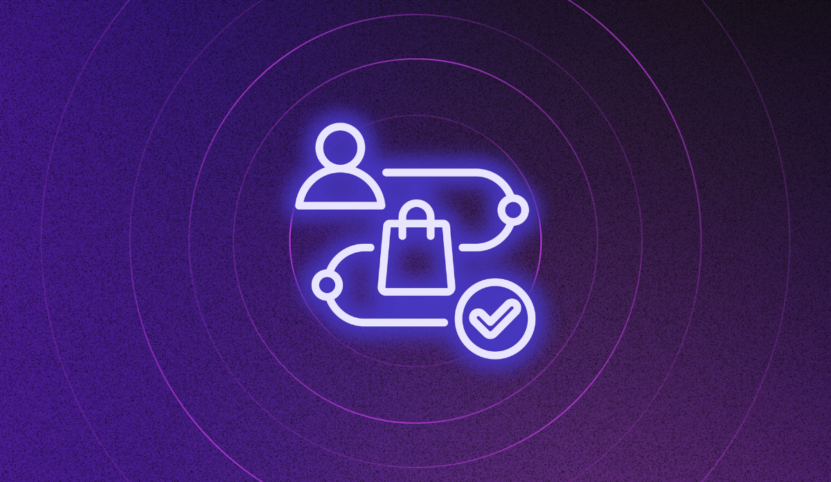 Ecommerce customer journey map built from session data showing page-group paths, behavioral friction, and errors by stage