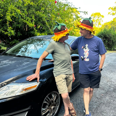 We'd rather be on motorbikes... team photo