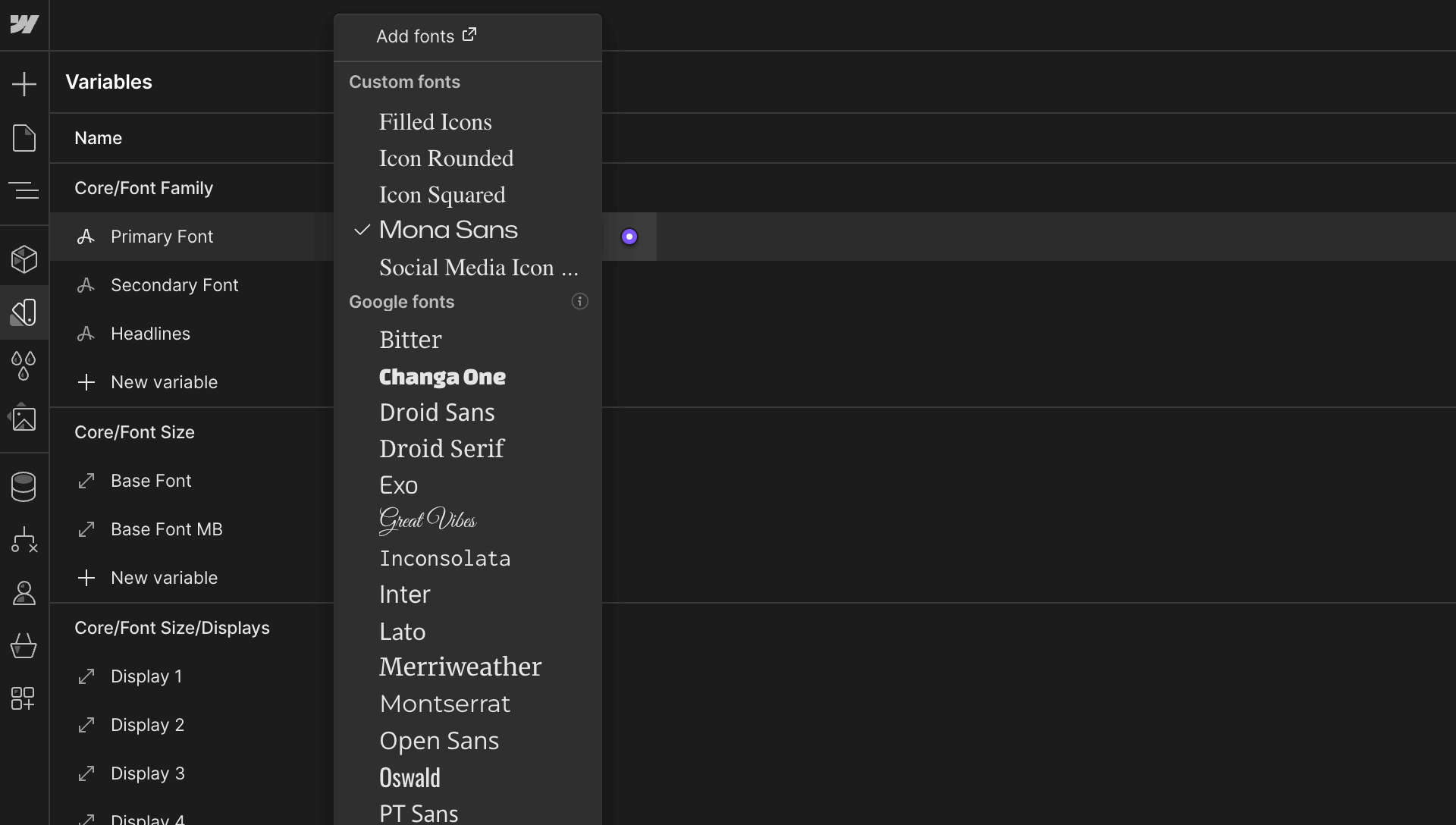 Fonts - Subscription X Webflow Template